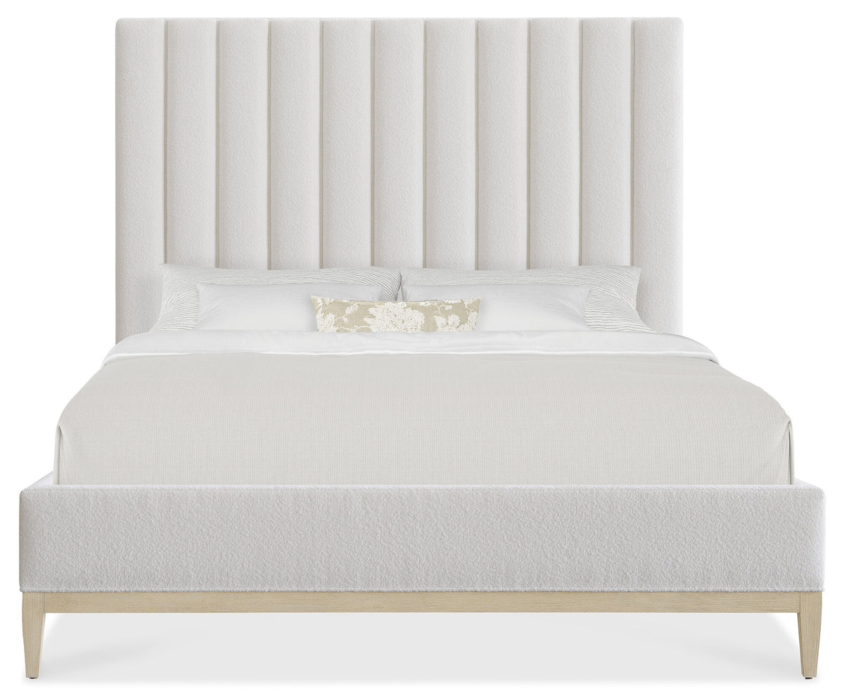 Cascade California King Upholstered Bed - White | Hooker Furniture
