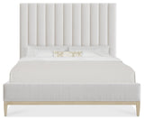 Cascade California King Upholstered Bed - White | Hooker Furniture