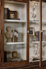 Archives Display Cabinet by Hooker Furniture in Cathedral Walnut Veneers