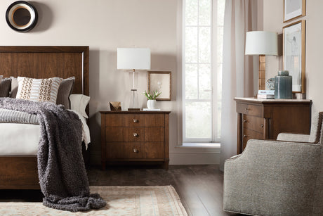 Archives California King Panel Bed - Dark Brown | Hooker Furniture