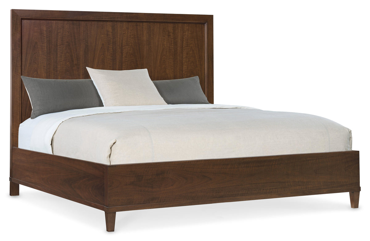 Archives California King Panel Bed - Dark Brown | Hooker Furniture