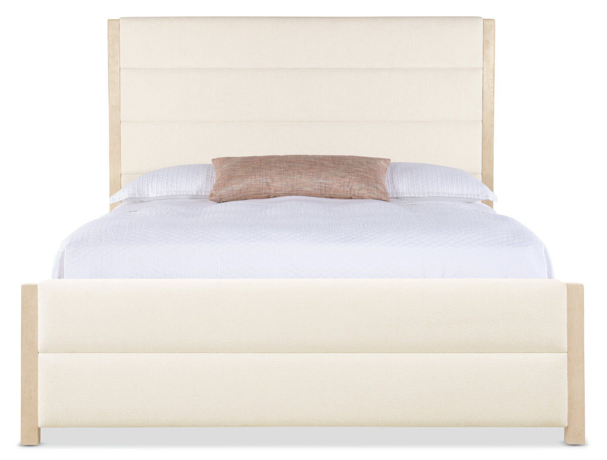 Westwood California King Upholstered Bed - Beige | Hooker Furniture