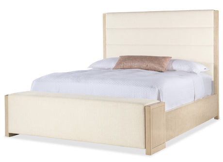 Westwood California King Upholstered Storage Bed - Beige | Hooker Furniture