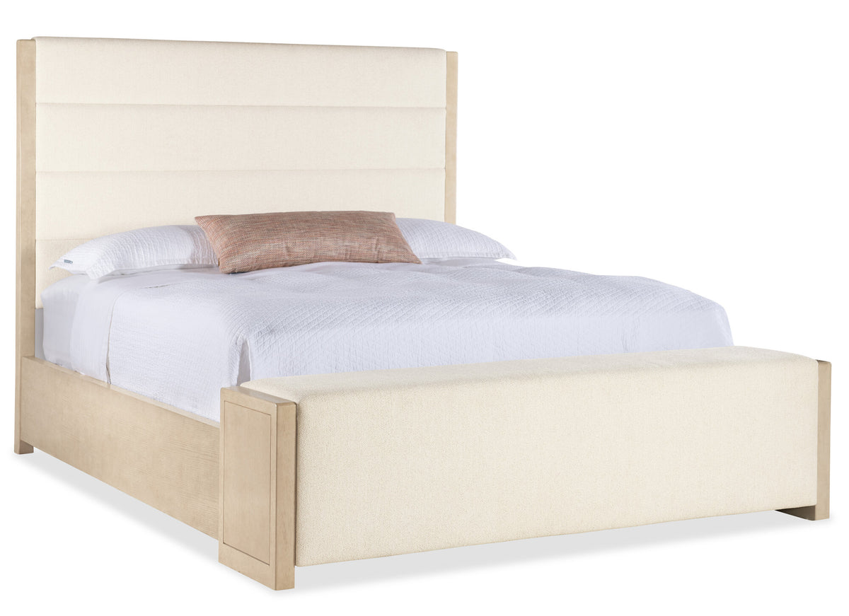 Westwood California King Upholstered Storage Bed - Beige | Hooker Furniture