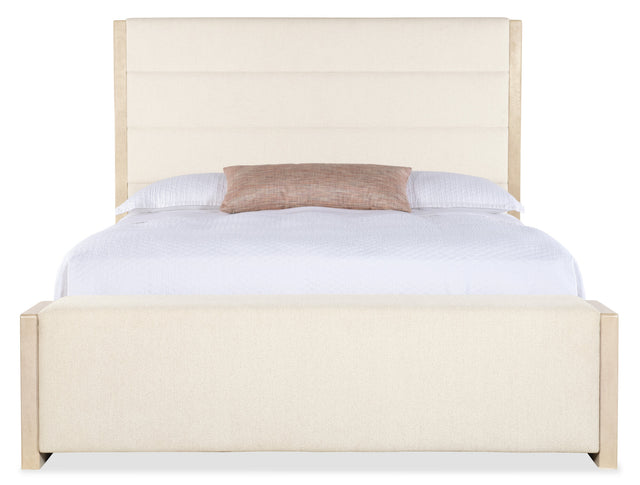 Westwood California King Upholstered Storage Bed - Beige | Hooker Furniture