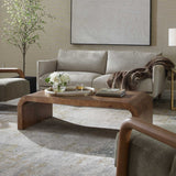 Carraway Burl Wood Coffee Table Woodtone - Light Brown by Uttermost - View 3