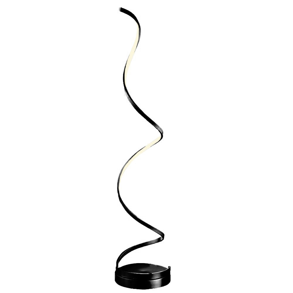 Modern Spiral LED 61" Floor Lamp // Black  | Finesse - Home Elegance USA