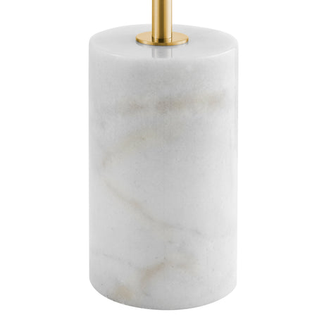 Anechdoche 2 Lights Floor Lamp // Gold and White  | Finesse - sold by Home Elegance USA