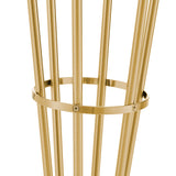 Anechdoche 6 Lights Floor Lamp // Gold and White  | Finesse - Home Elegance USA