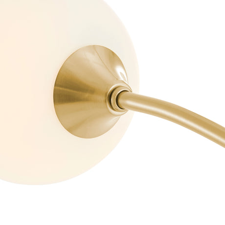 Anechdoche 5 Lights Floor Lamp // Gold and White  | Finesse - sold by Home Elegance USA