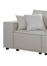 Annabel Sofa in Beige Linen | Home Elegance USA