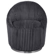Crue Fabric Swivel Chair - Dark Gray by Uttermost - View 1