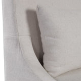 Coley Linen Armless Chair White - Beige by Uttermost - View 6