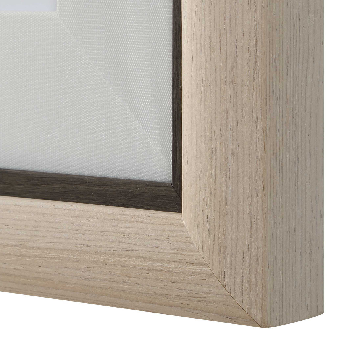 Cohesion Framed Abstract Print Black / Blue / Gray / Orange - Light Brown / Blue by Uttermost - View 6