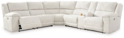 Ashley Linen Keensburg 61807S2 3 - Piece Power Reclining Sectional - Velvet | Home Elegance USA