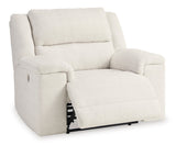 Ashley Linen Keensburg Wide Seat Power Recliner - Velvet - 6180782 - Home Elegance USA - 3