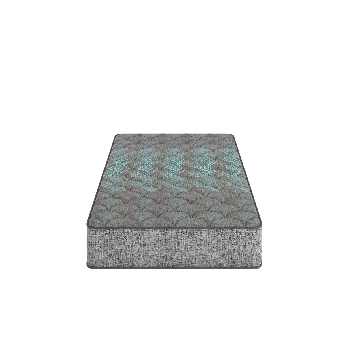 Restonic Comfort Care 13' Hybrid Mattress, Firm Comfort, Grey and Blue, Foam, Twin Size