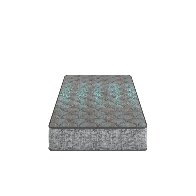 Restonic Comfort Care 13' Hybrid Mattress, Firm Comfort, Grey and Blue, Foam, Twin Size