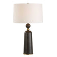 McQuinn Table Lamp Dark Walnut - Dark Brown / White by Uttermost - View 1