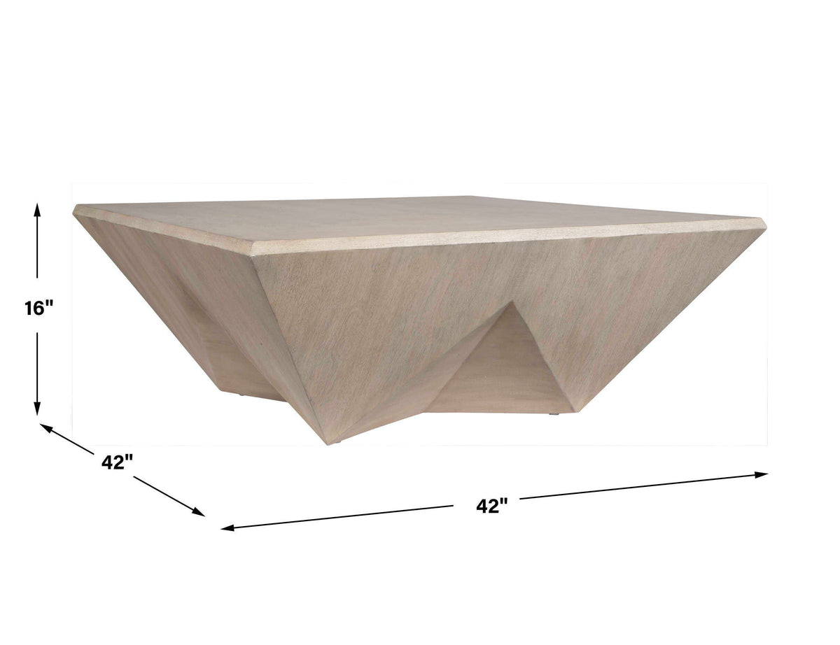 Collins Modern Coffee Table - Light Gray by Uttermost - View 7