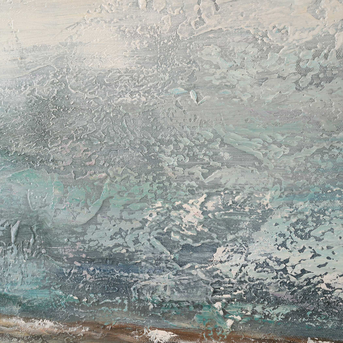 Foggy Morning Abstract Art - Light Brown by Uttermost - View 5