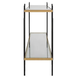 Empire Cityscape Console Table - Gold / Black by Uttermost - View 5