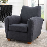 Teddy Slate Accent Chair - Dark Gray by Uttermost - View 3