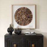 Tiger Sea Urchin Shadow Box - Dark Brown by Uttermost - View 2
