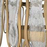 Aurelie 9 Light Round Pendant Brass - Yellow / White by Uttermost - View 8