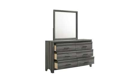 Denver Modern Style 4 Pc Queen Bedroom Set Made with Wood in Gray(NJ INVENTORY) - sold by Home Elegance USA