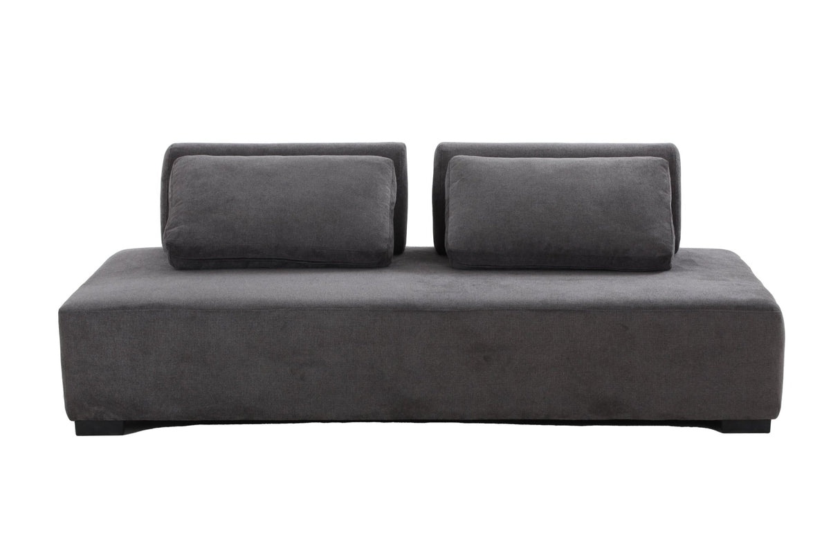 85.4'' Minimalist Sofa 3 - Seater Couch for Apartment, Business Lounge, Waiting Area, Hotel Lobby Grey - W87663987 - image - 6