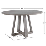 Gidran Dining Table - Gray by Uttermost - View 9