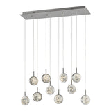 Bubbling Glow Rectangular Chandelier // Chrome  | Finesse - Home Elegance USA