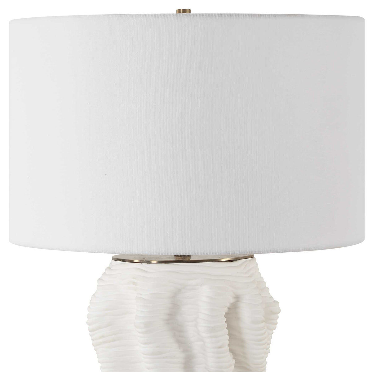 Stratified White Table Lamp by Uttermost - View 5