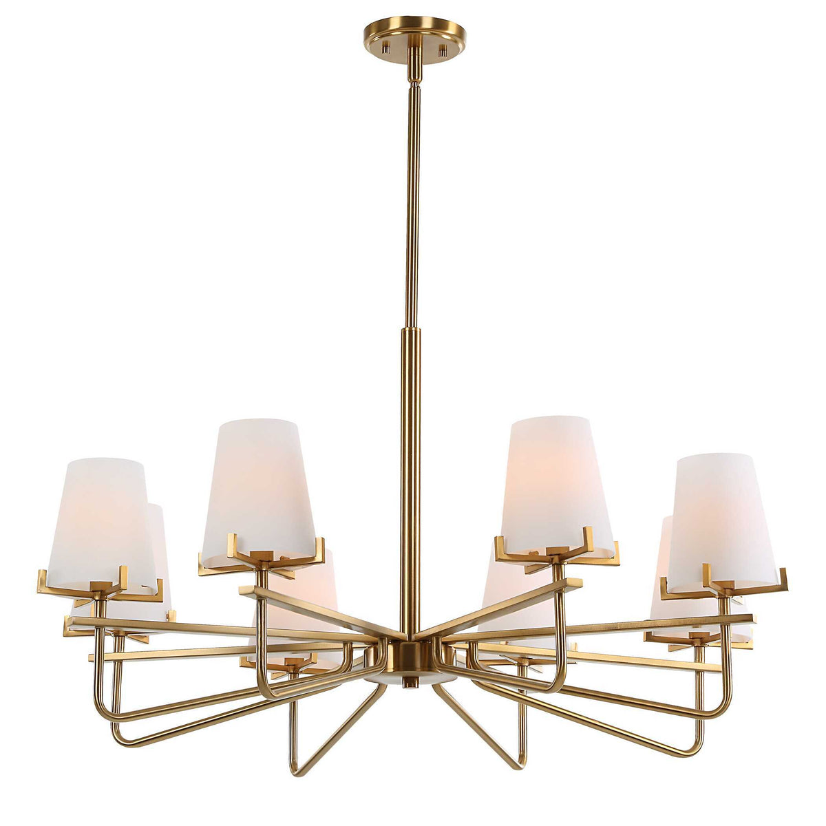 Lassen 8 Light Chandelier Brass - Bronze by Uttermost - View 8