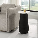 Total Eclipse Marble Accent Table - Black by Uttermost - View 2