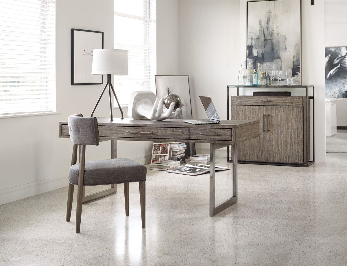 Curata Upholstered Chair - Dark Gray / Dark Brown by Hooker Furniture - View 6