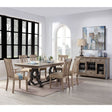 Acme - Nathaniel Dining Table 62330 Maple Finish