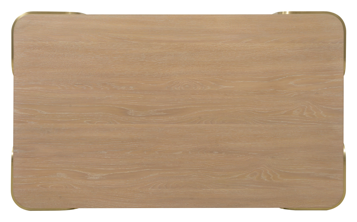 Banyon Bay Rectangle Coffee Table Desert Oak / Gold - Light Brown / Gold by Hooker Furniture - View 6