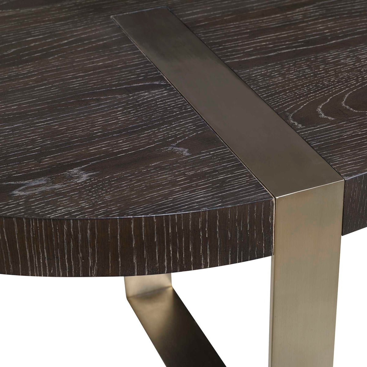 Converge Round Coffee Table - Black / Silver by Uttermost - View 4