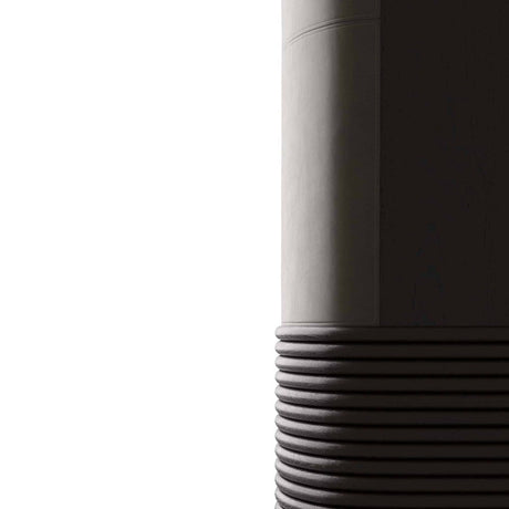 Sherbourne Cabinet – Graphite Leather, Ebony Oak, White Marble, Antique Brass | Arteriors