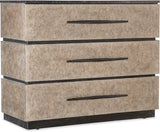 Hooker Furniture Melange Stacked Chest – Black Marble Top, Taupe Drawer Fronts, Custom Bar Pulls - Home Elegance USA