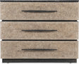 Hooker Furniture Melange Stacked Chest – Black Marble Top, Taupe Drawer Fronts, Custom Bar Pulls - sold by Home Elegance USA