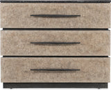 Hooker Furniture Melange Stacked Chest – Black Marble Top, Taupe Drawer Fronts, Custom Bar Pulls - Home Elegance USA