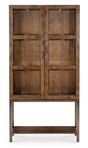 Mulholland Display Cabinet | Hooker Furniture | LED Lighted Curio | Oak Veneer | Bronze Base - sold by Home Elegance USA