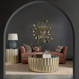 Melange Time Flies End Table - Gold | Hooker Furniture
