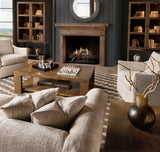 Mulholland Display Cabinet | Hooker Furniture | LED Lighted Curio | Oak Veneer | Bronze Base - sold by Home Elegance USA