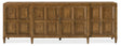 Melange Nikos Credenza by Hooker Furniture in Oak Veneers & Bronze Bar Hardware