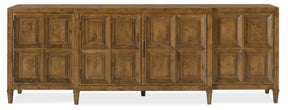 Melange Nikos Credenza by Hooker Furniture in Oak Veneers & Bronze Bar Hardware
