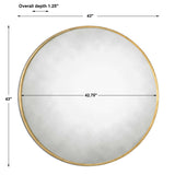 Junius Round Mirror - Gold by Uttermost - View 6